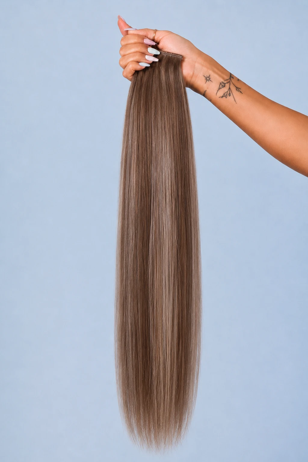 06 rooted ash — genius weft, hand held, pale blue seamless